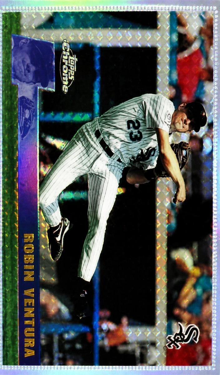 1996 Topps Chrome Baseball Refractor Robin Ventura #124