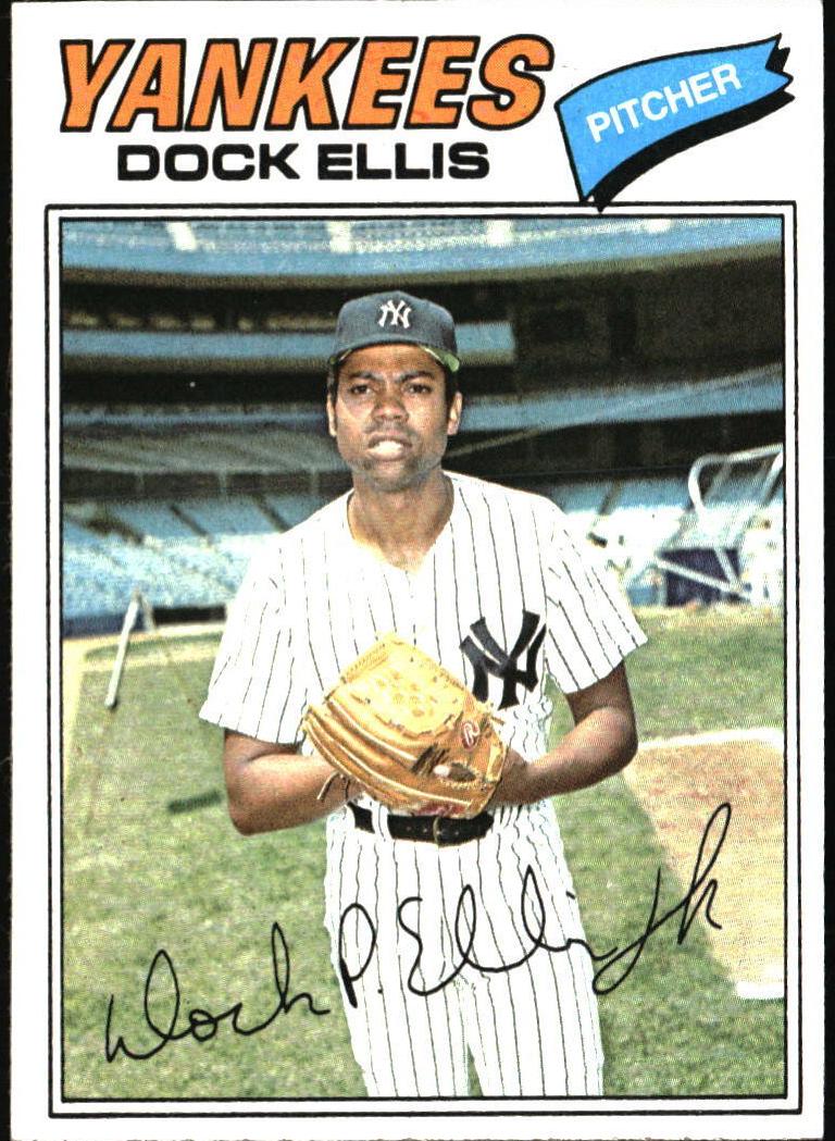 1977 Topps Baseball Dock Ellis #71 PSA 9