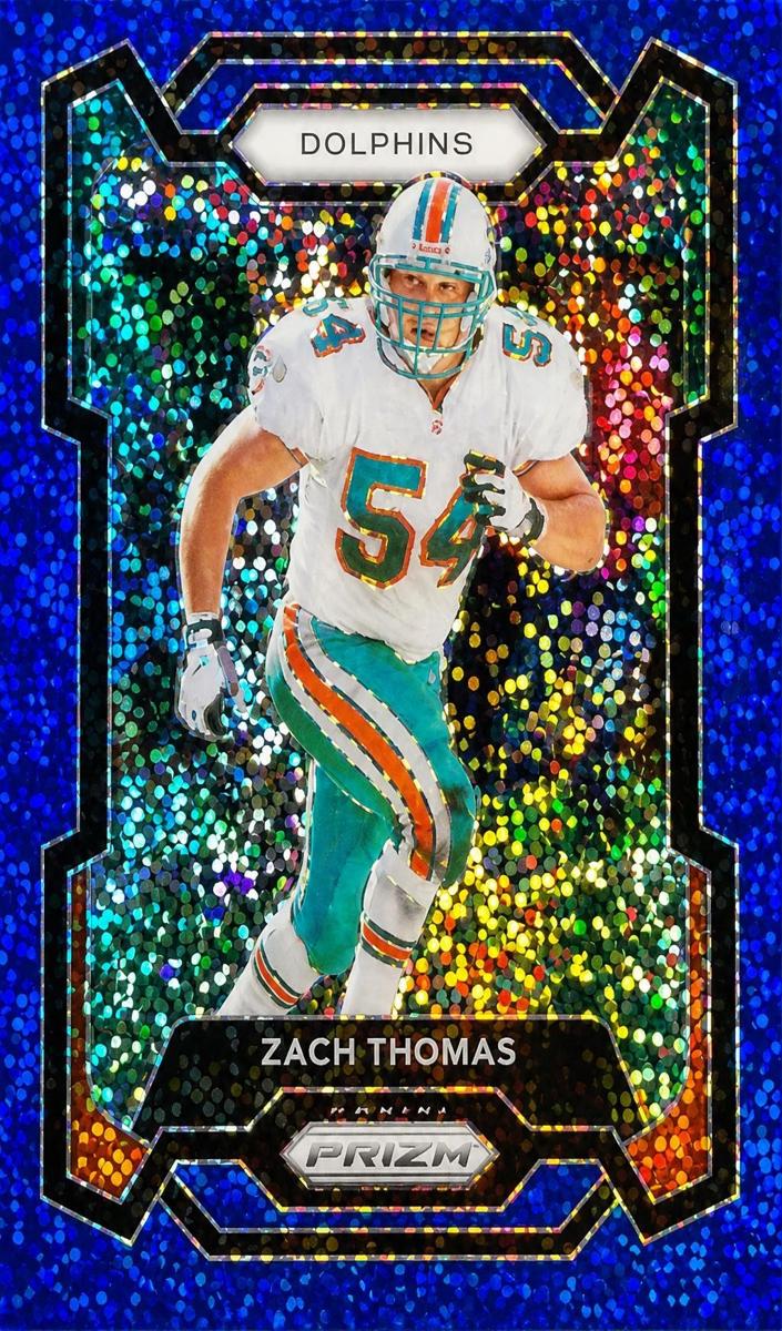 2023 Panini Prizm Football Blue Sparkle Zach Thomas #181