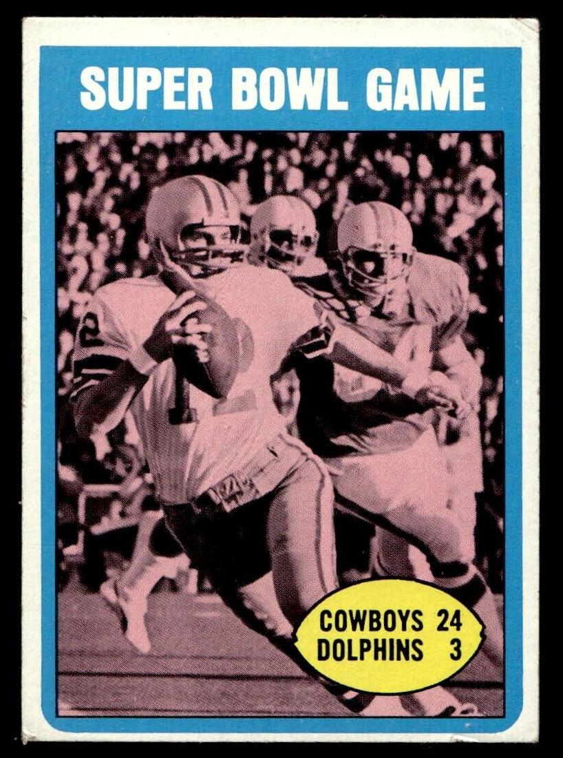 1972 Topps Football Super Bowl #139