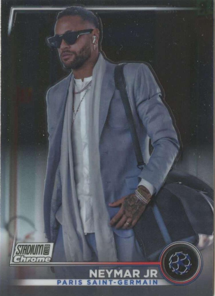 2022 Topps Chrome UEFA Club Competitions Soccer Neymar Jr #10