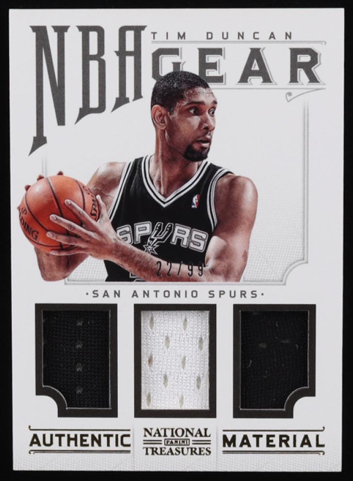 2012 Panini National Treasures Basketball Tim Duncan #6