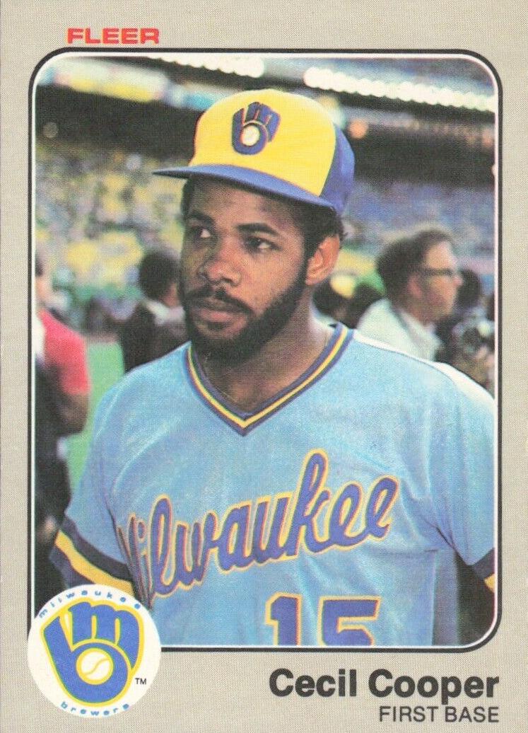 1983 Fleer Baseball Cecil Cooper #30
