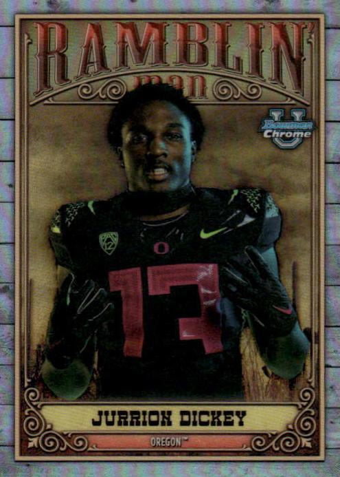 2023 Bowman Chrome University Football Jurrion Dickey #RM-14 SGC 9.5
