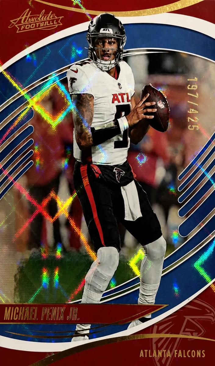 2025 Panini Absolute Football Blue Diamonds Michael Penix Jr. #84