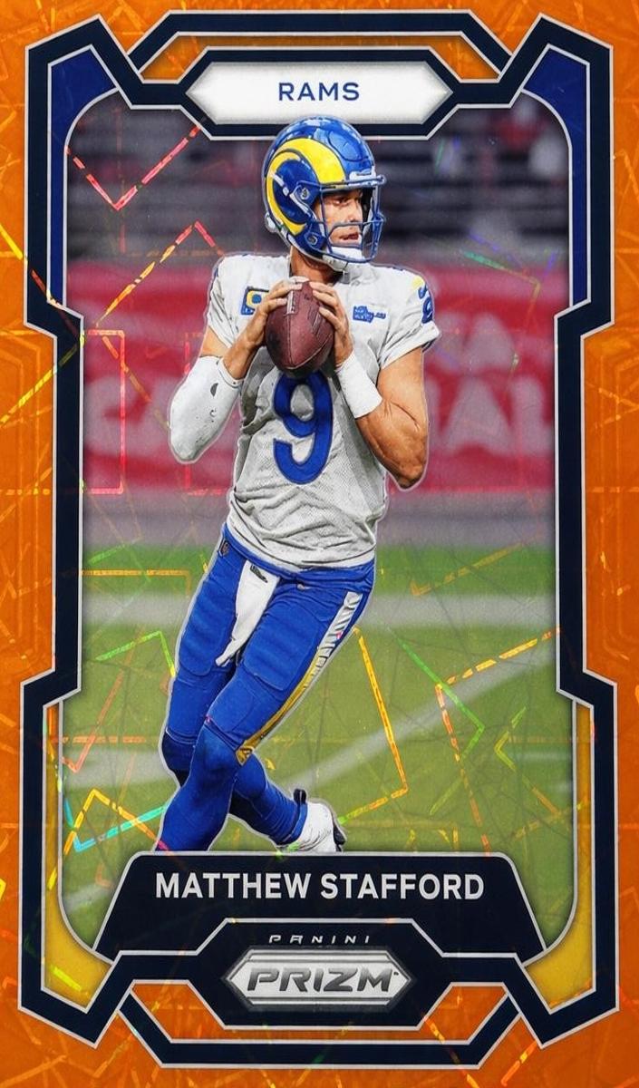 2023 Panini Prizm Football Lazer Matthew Stafford #169 PSA 10