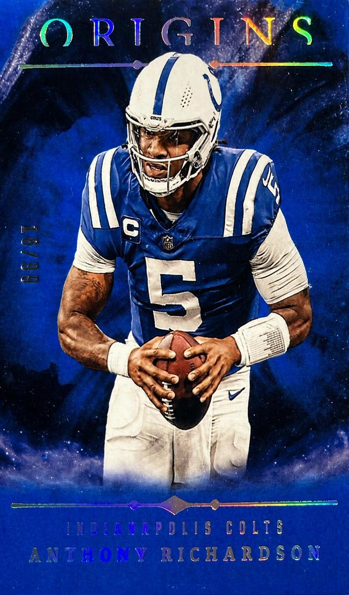 2024 Panini Origins Football Blue Anthony Richardson #60