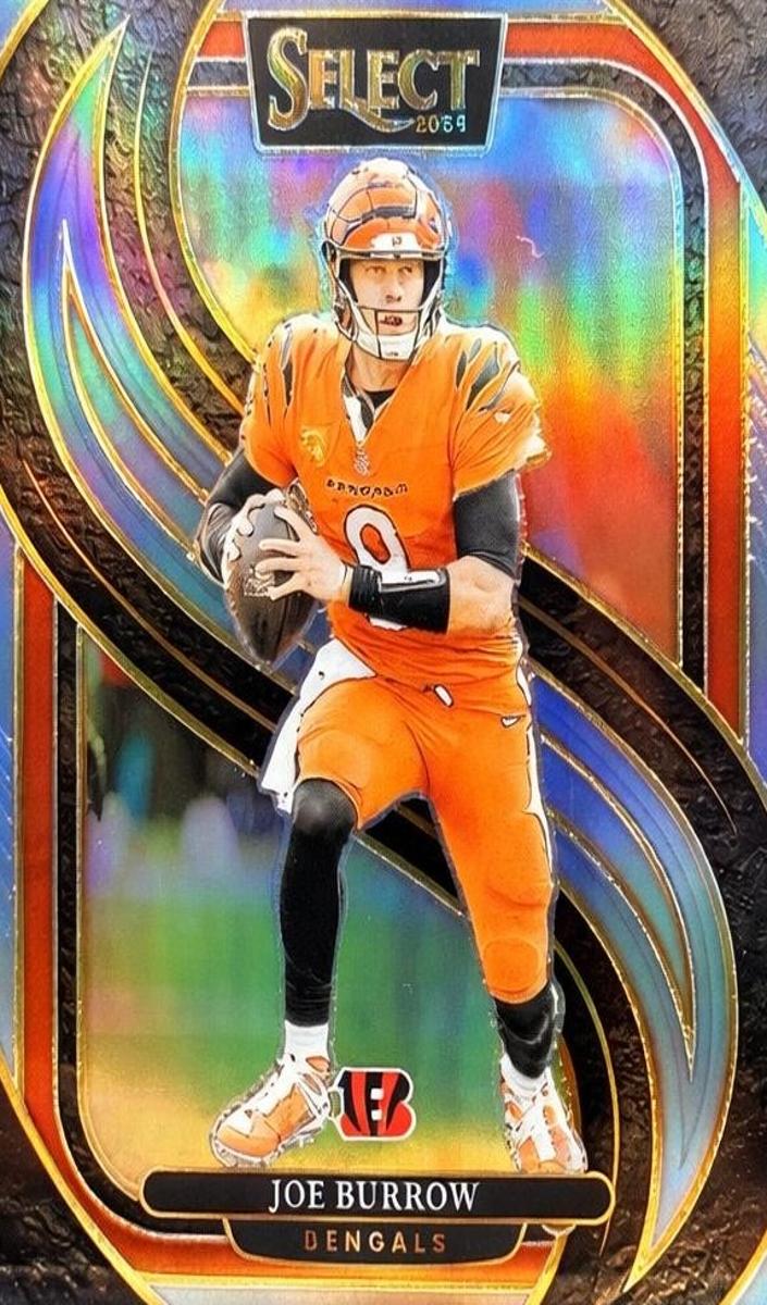 2024 Panini Select Football Light Blue Joe Burrow #127 PSA 10
