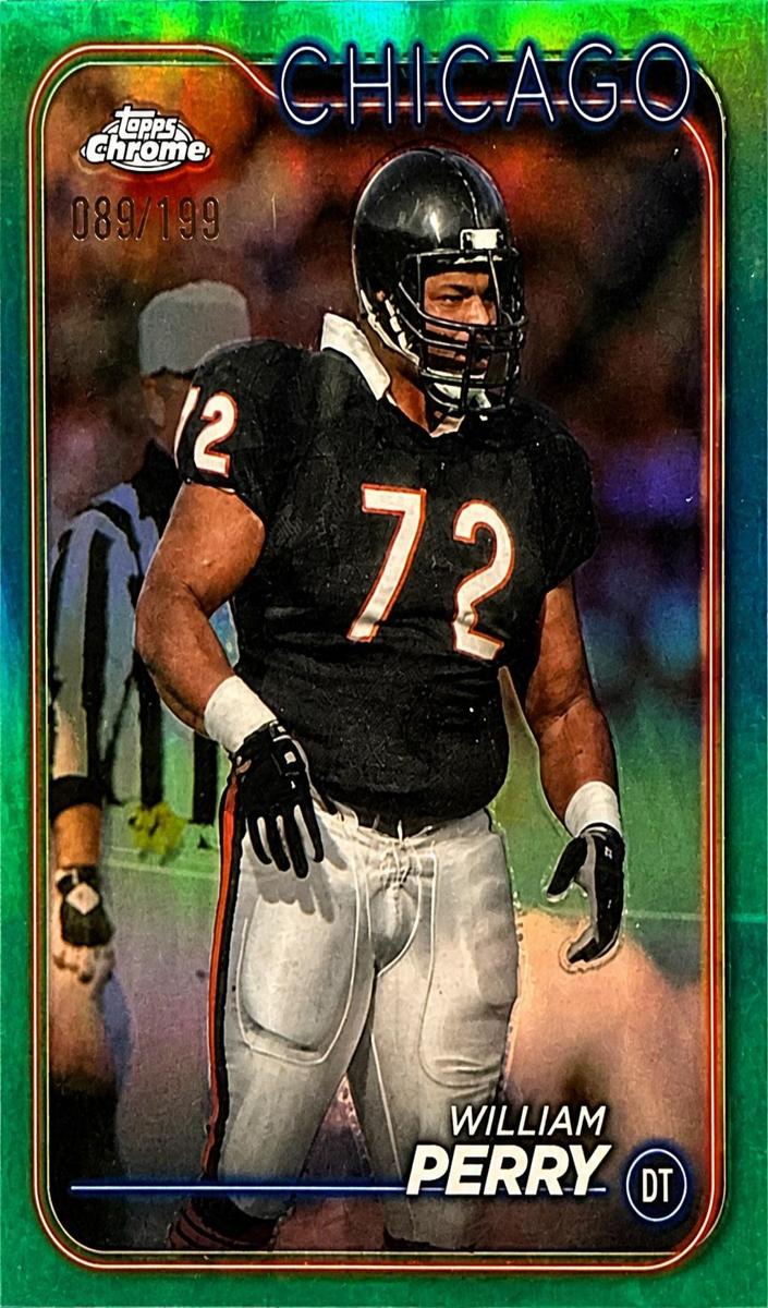 2024 Topps Chrome Football Aqua Refractor William Perry #21