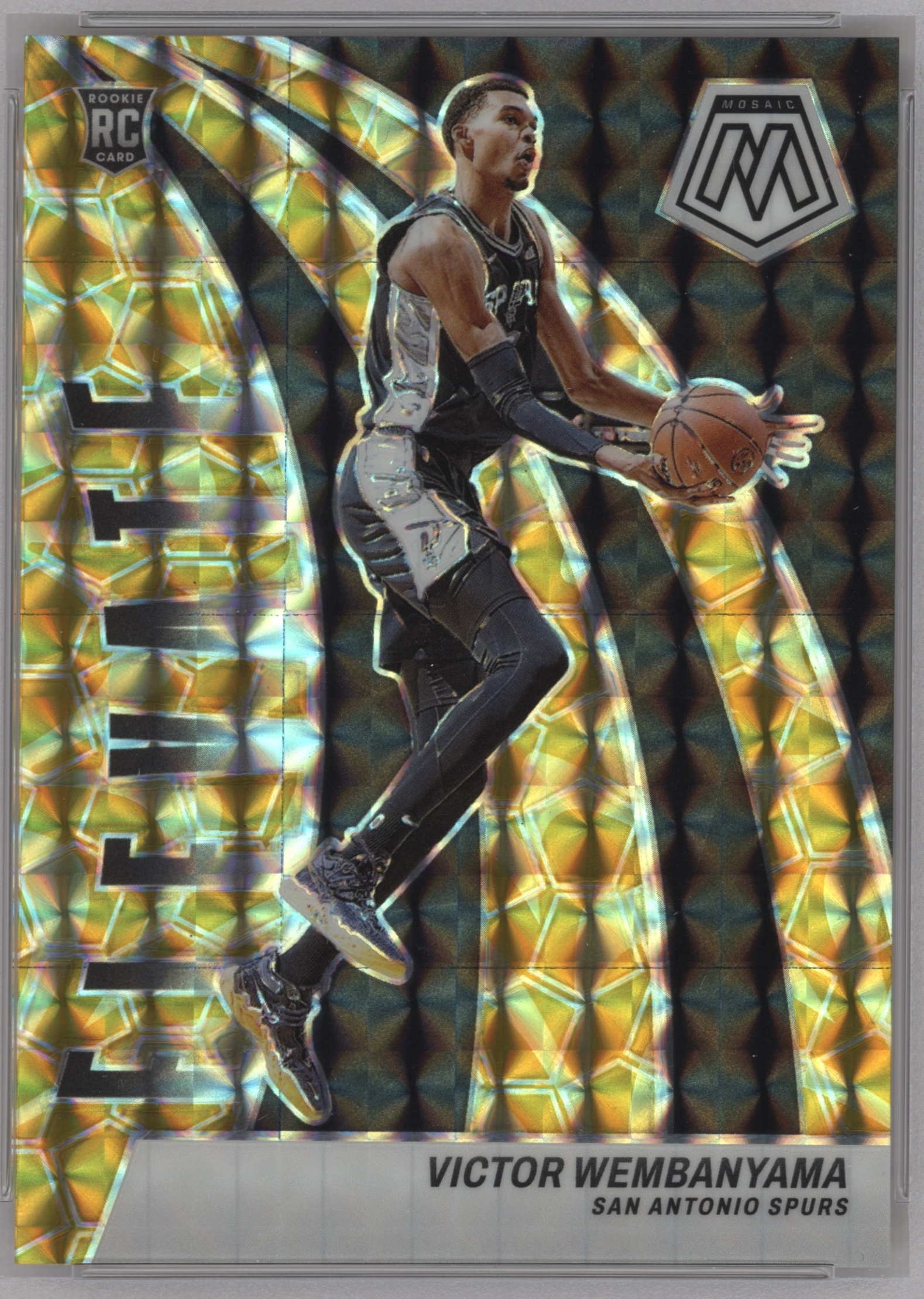 2023 Panini Mosaic Basketball Reactive Yellow Victor Wembanyama #18