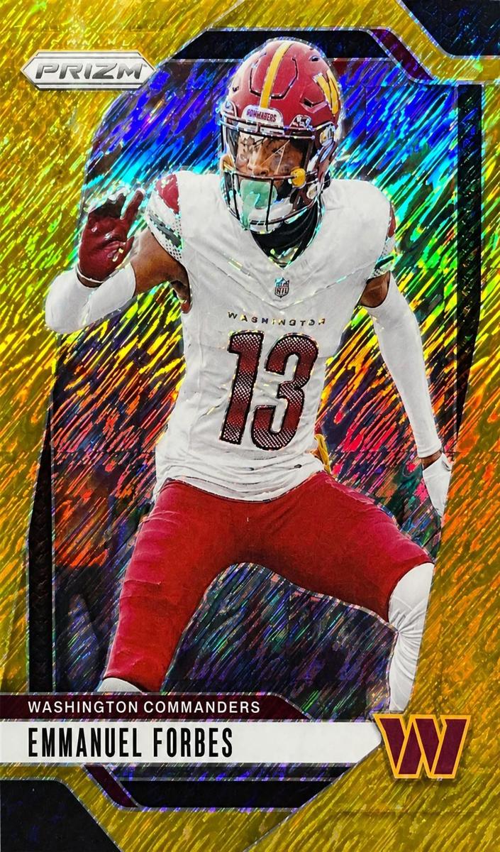 2024 Panini Prizm Football Gold Shimmer Emmanuel Forbes #291
