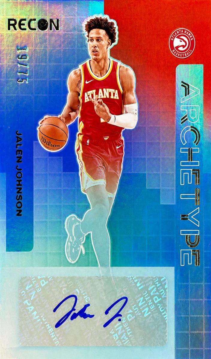 2023 Panini Recon Basketball Red Jalen Johnson #AS-JAL
