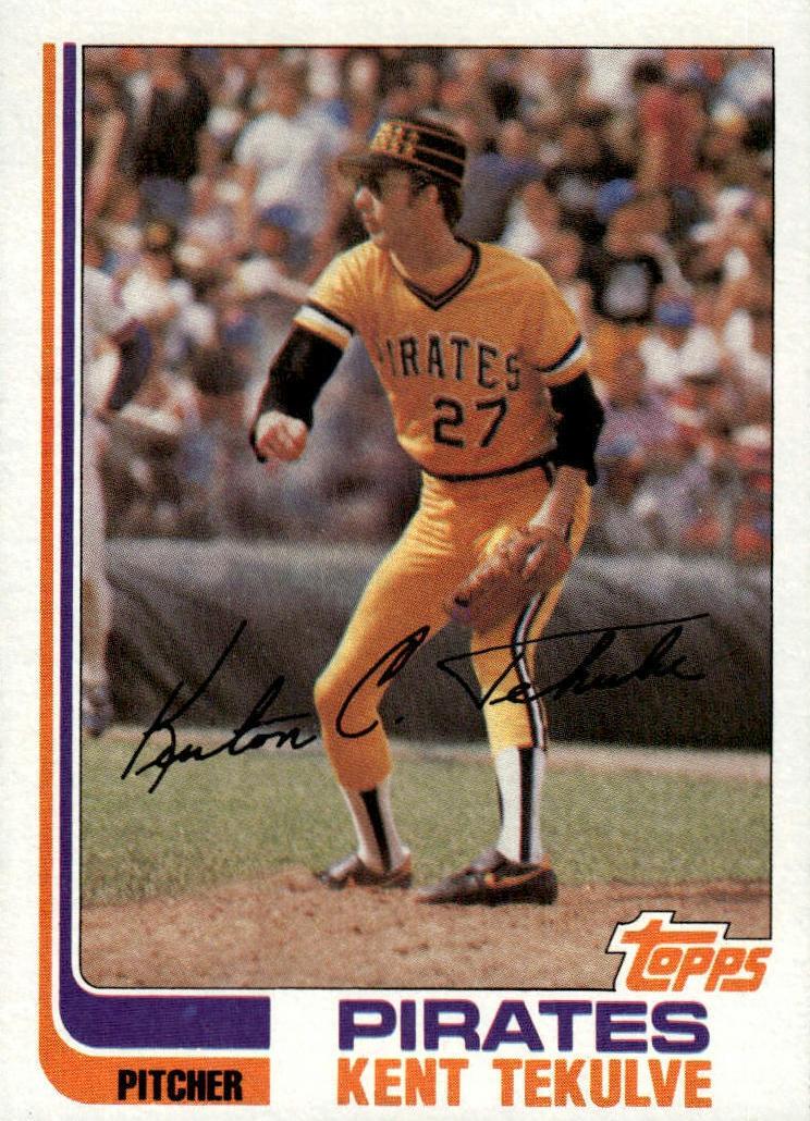 1982 Topps Baseball Kent Tekulve #485 PSA 9