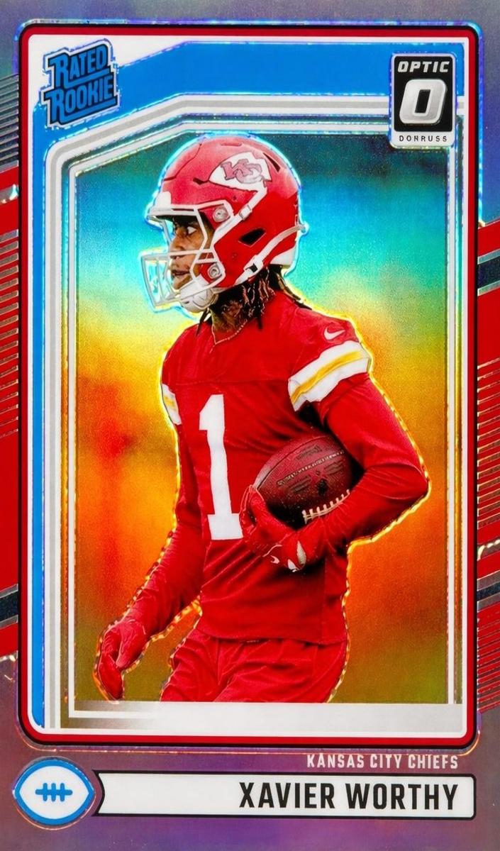 2024 Panini Donruss Football Holo Xavier Worthy #398 PSA 10