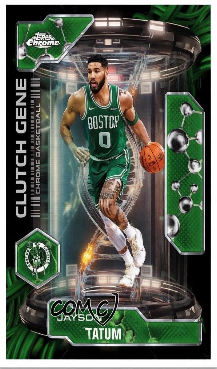 2025 Topps Chrome Basketball Green Refractor Jayson Tatum #CG-3