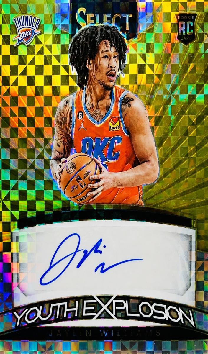 2022 Panini Select Basketball Gold Jaylin Williams #YES-JYW