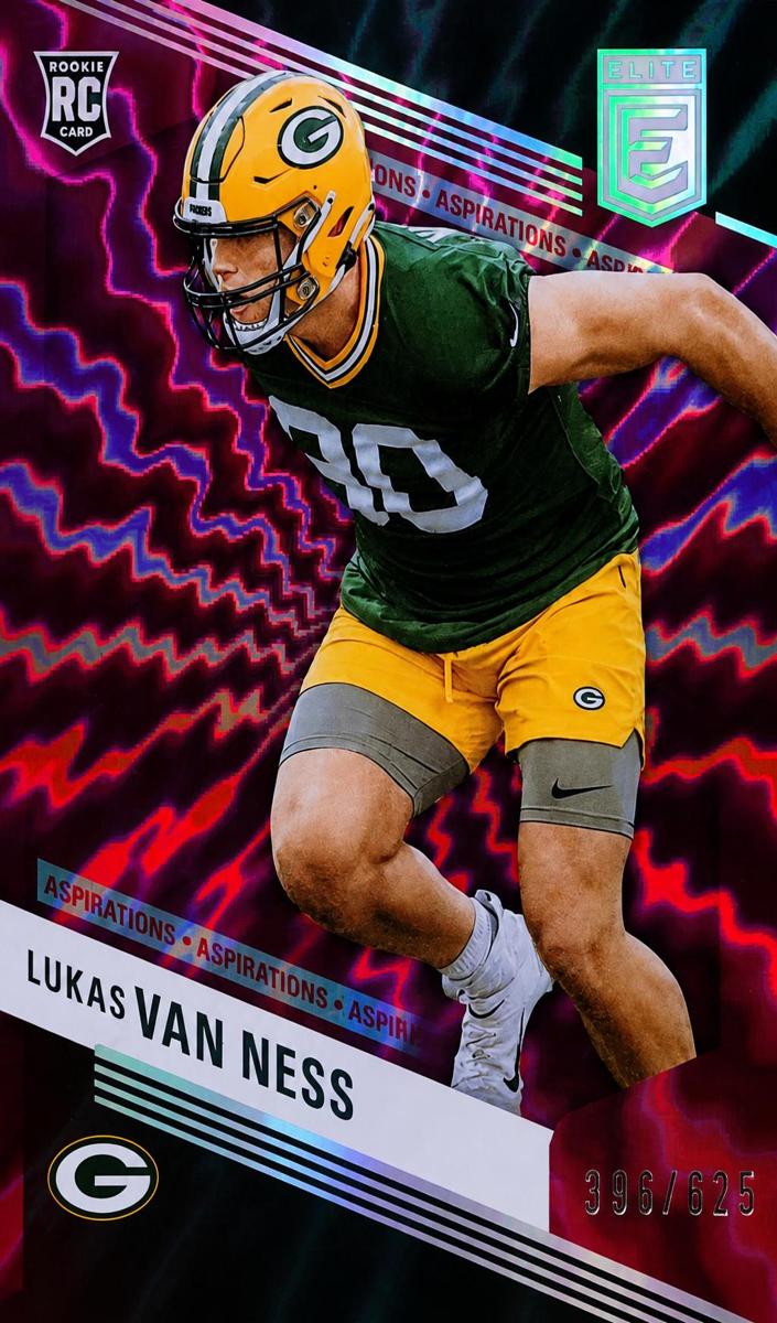 2023 Donruss Elite Football Aspirations Shimmer Lukas Van Ness #162