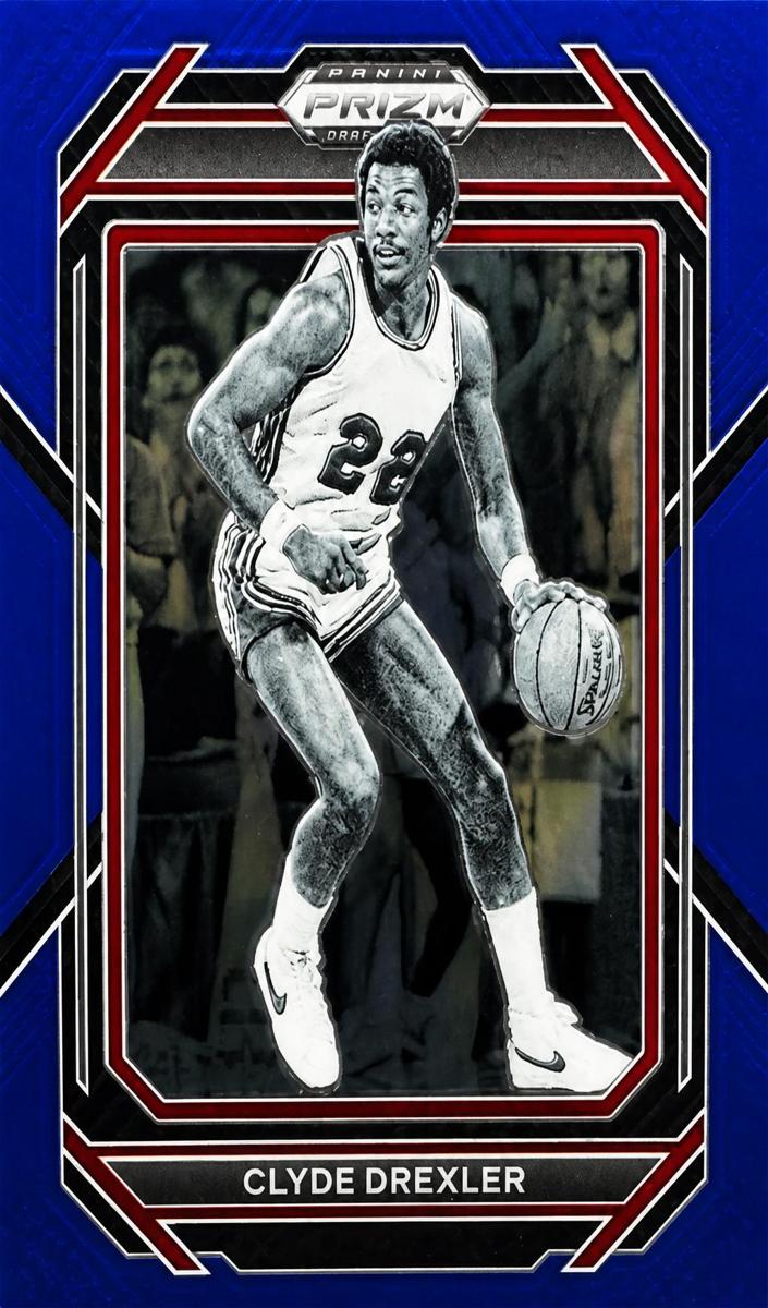 2023 Panini Prizm Draft Picks Basketball Blue Ice Clyde Drexler #91