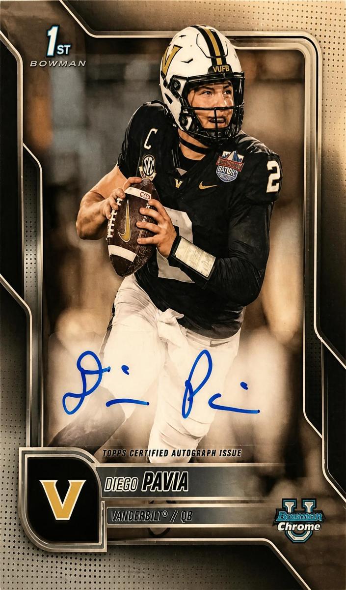 2025 Bowman Chrome University Football Diego Pavia #BCA-DPA