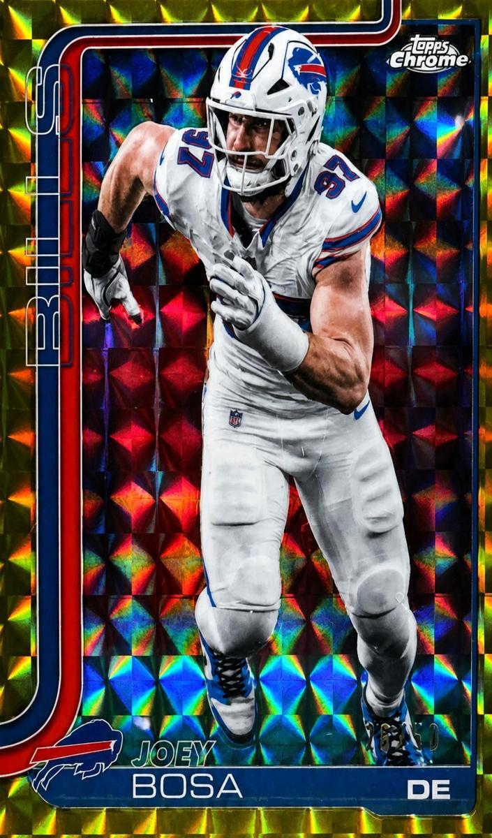 2025 Topps Chrome Football Gold Geometric Refractor Joey Bosa #36