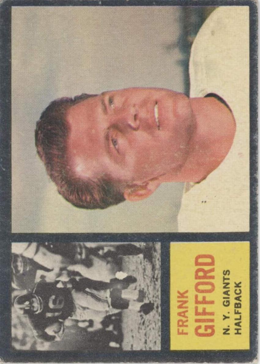 1962 Topps Football Frank Gifford #104