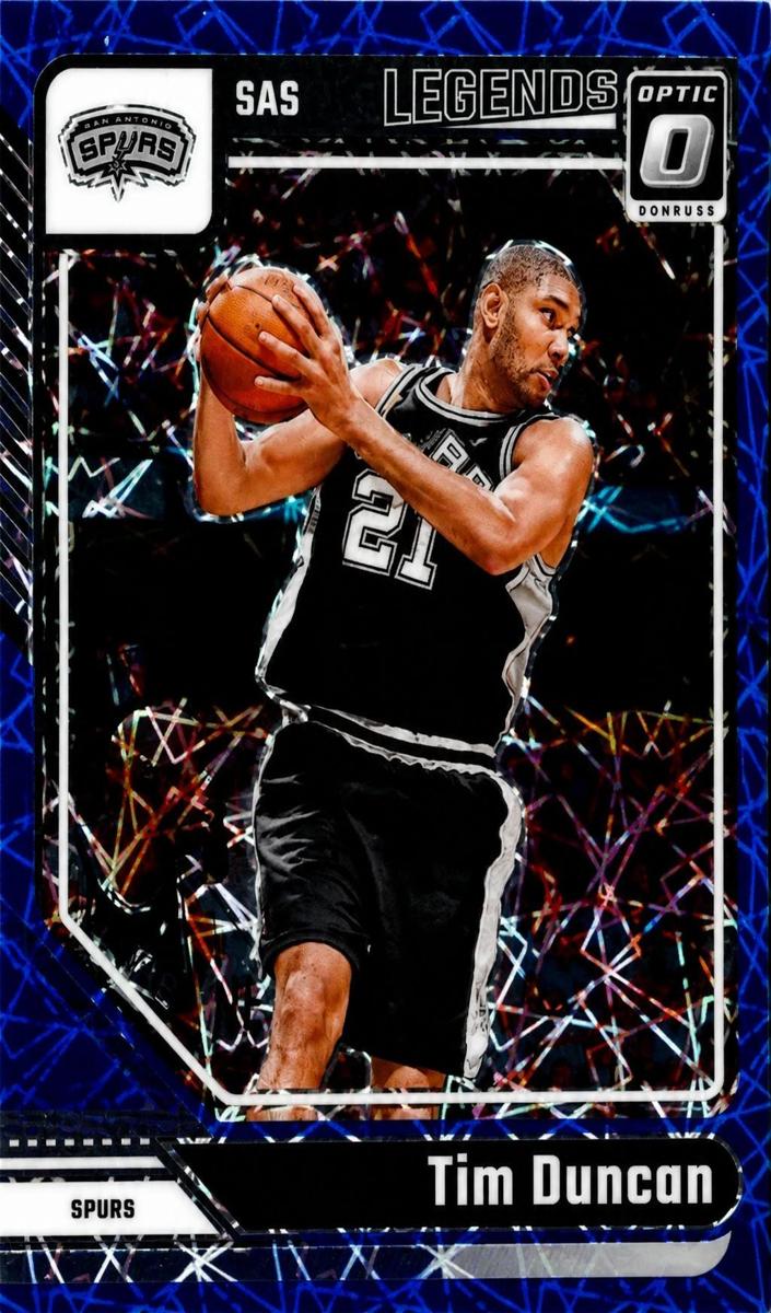 2024 Donruss Optic Basketball Blue Velocity Tim Duncan #248