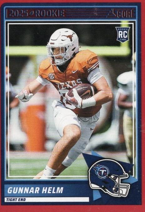 2025 Panini Score Football Red Gunnar Helm #99