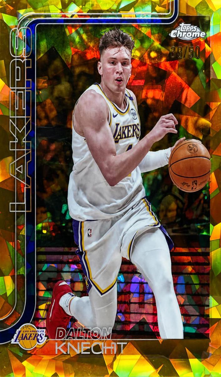2025 Topps Chrome Sapphire Basketball Gold Dalton Knecht #130