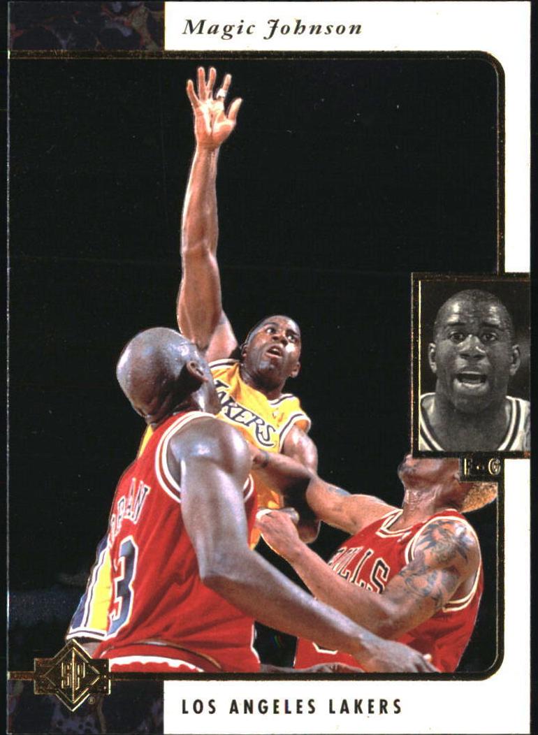 1995 SP Basketball Magic Johnson #66 PSA 8