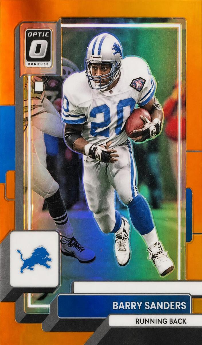 2022 Donruss Optic Football Orange Barry Sanders #69