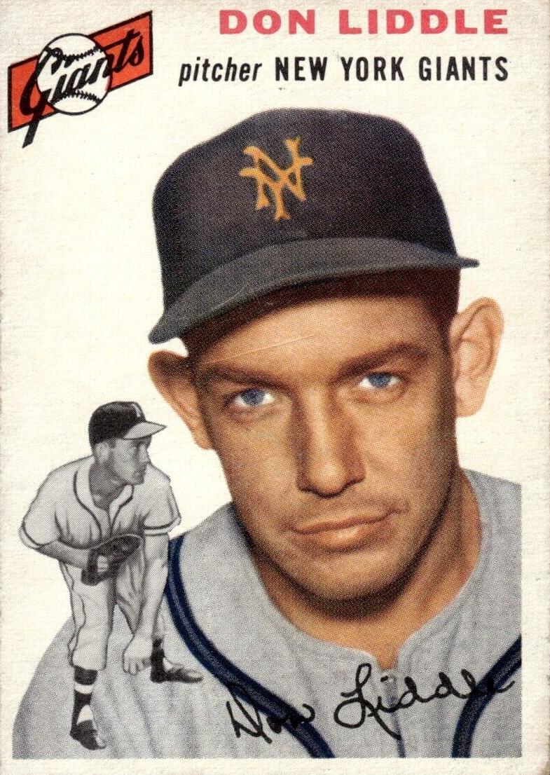 1954 Topps Baseball Don Liddle #225