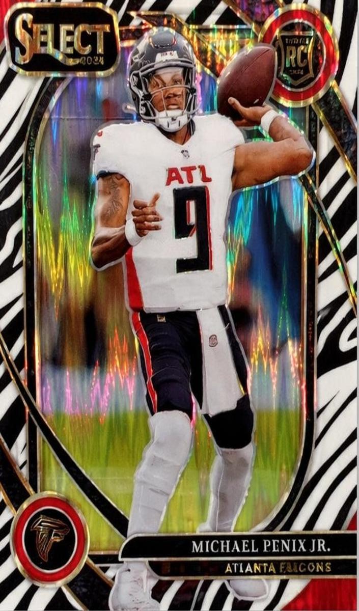 2024 Panini Select Football Zebra Michael Penix Jr. #235