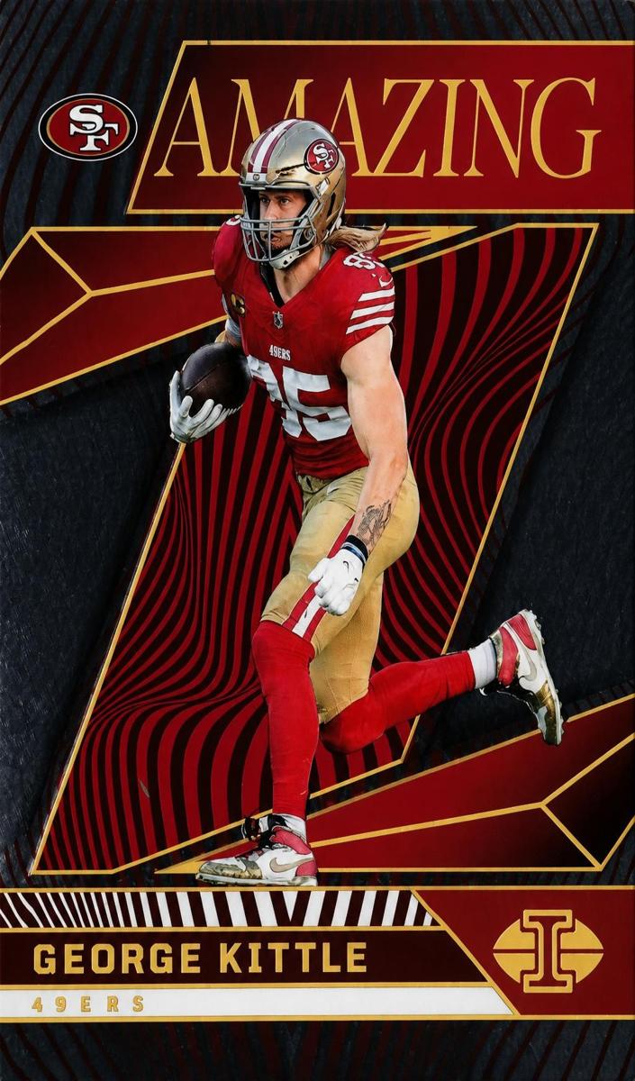 2024 Panini Illusions Football Red George Kittle #15
