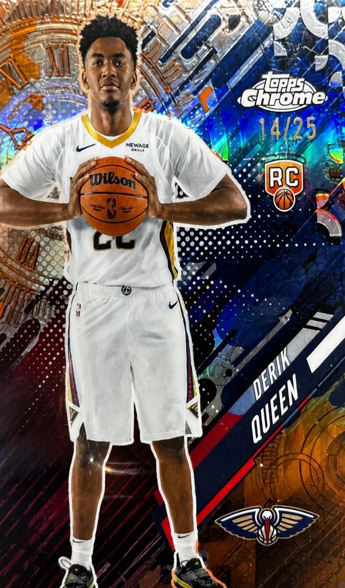 2025 Topps Chrome Basketball Orange Refractor Derik Queen #GT-25