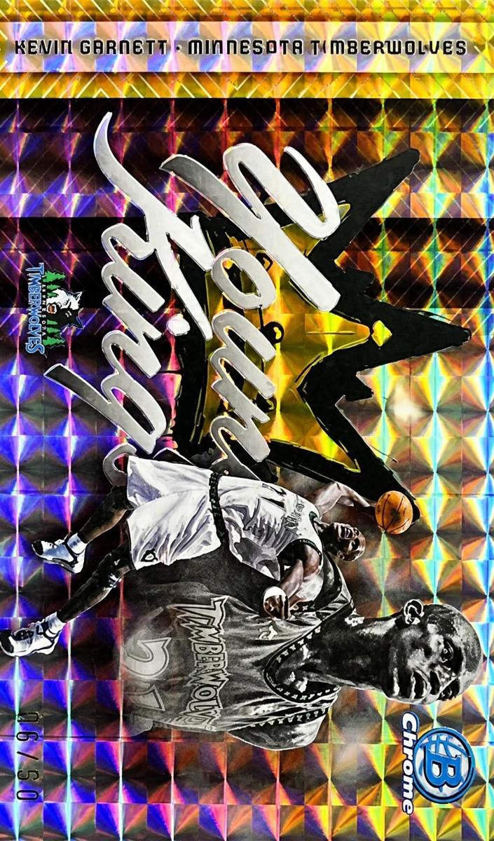 2025 Bowman Basketball Gold Geometric Refractor Kevin Garnett #YK-21