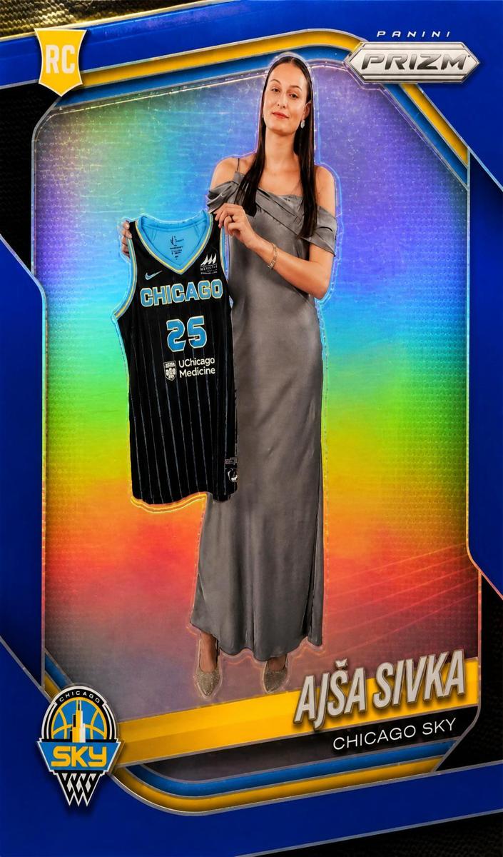 2025 Panini Prizm WNBA Basketball Blue Ajsa Sivka #85