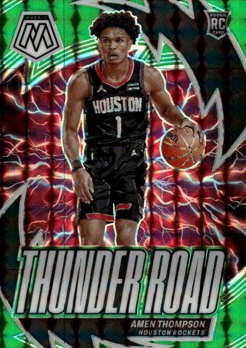 2023 Panini Mosaic Basketball Green Amen Thompson #12 PSA 9
