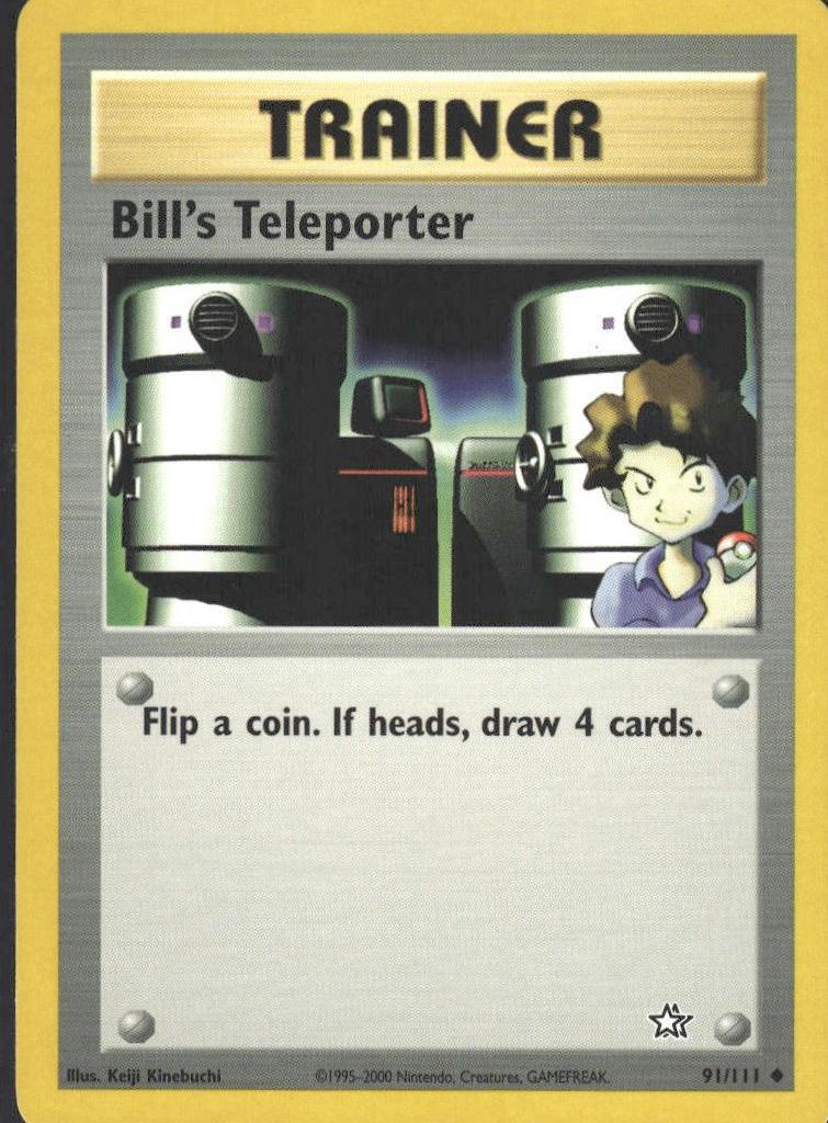 2000 Pokemon Neo Genesis Bill's Teleporter #91 PSA 9