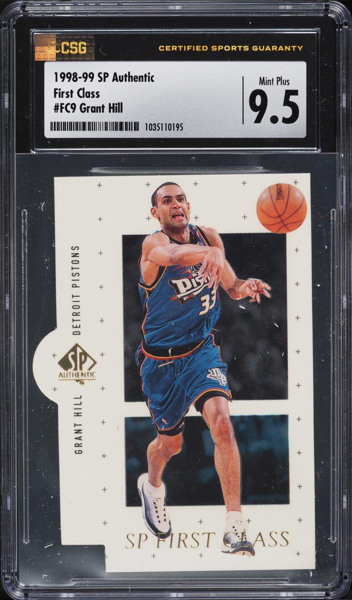 1998 SP Authentic Basketball Grant Hill #FC9 PSA 9
