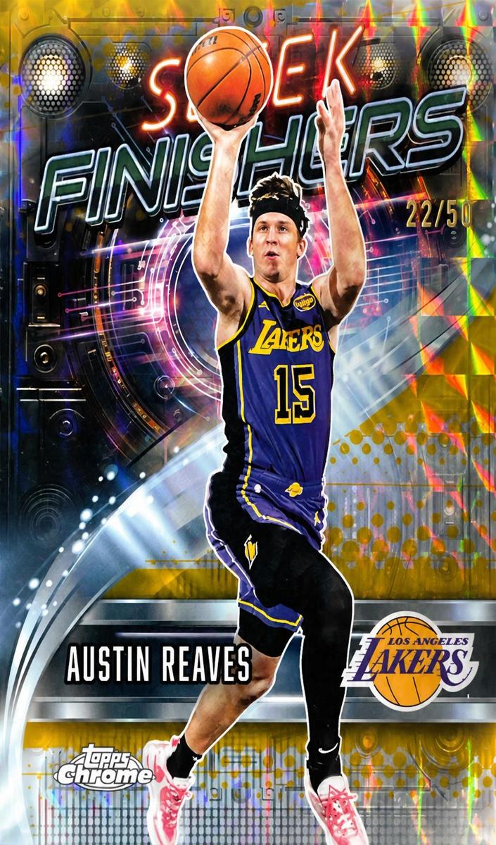 2025 Topps Chrome Basketball Geometric Gold Refractor Austin Reaves #SF-8