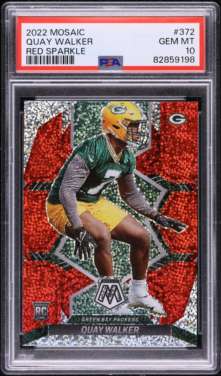 2022 Panini Mosaic Football Red Sparkle Quay Walker #372