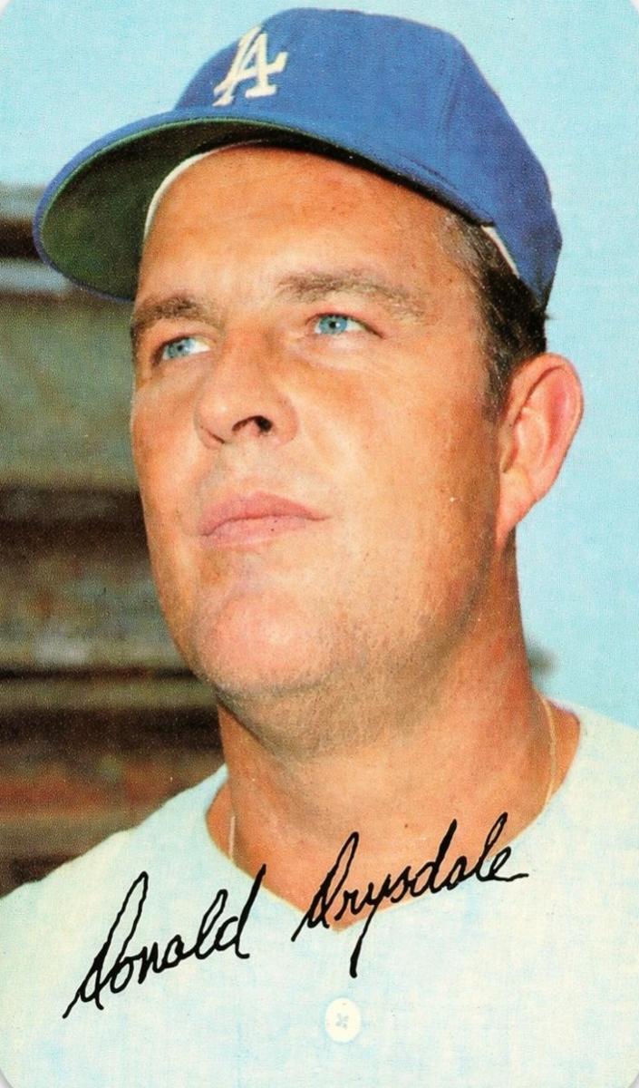 1969 Topps Super Baseball Don Drysdale #46 PSA 7