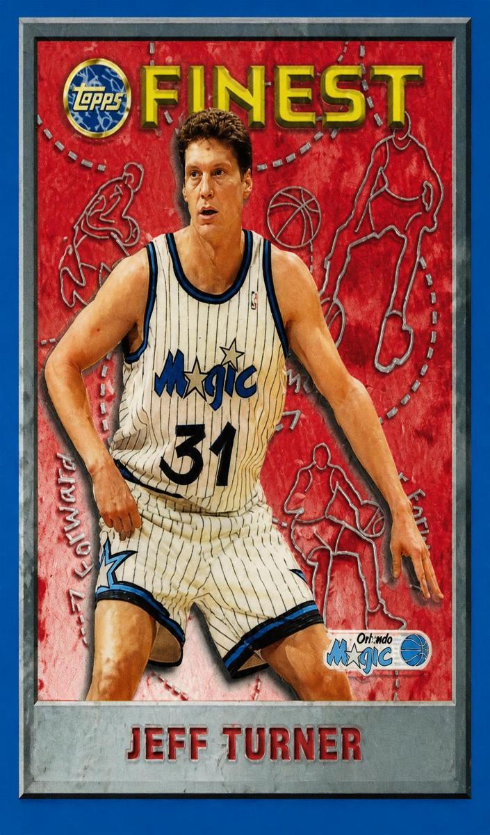 1995 Topps Finest Basketball Refractor Jeff Turner #76 PSA 10