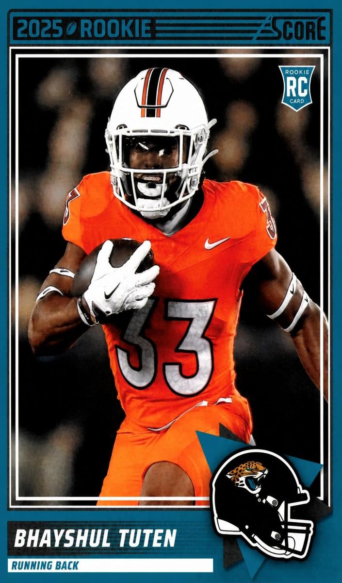 2025 Panini Score Football Bhayshul Tuten #80