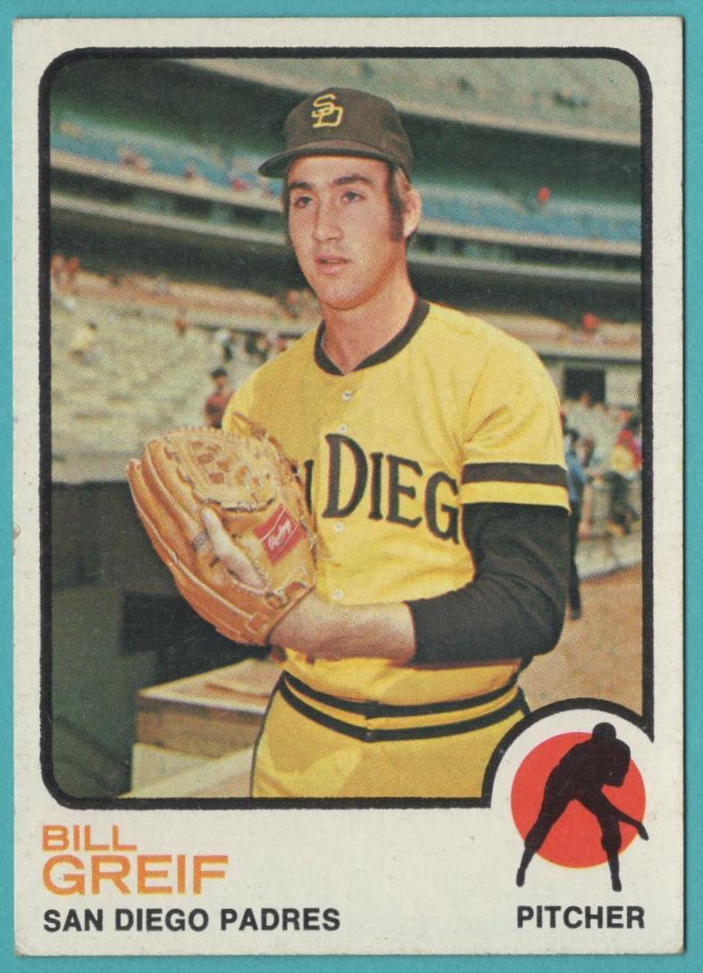 1973 Topps Baseball Bill Greif #583 PSA 9