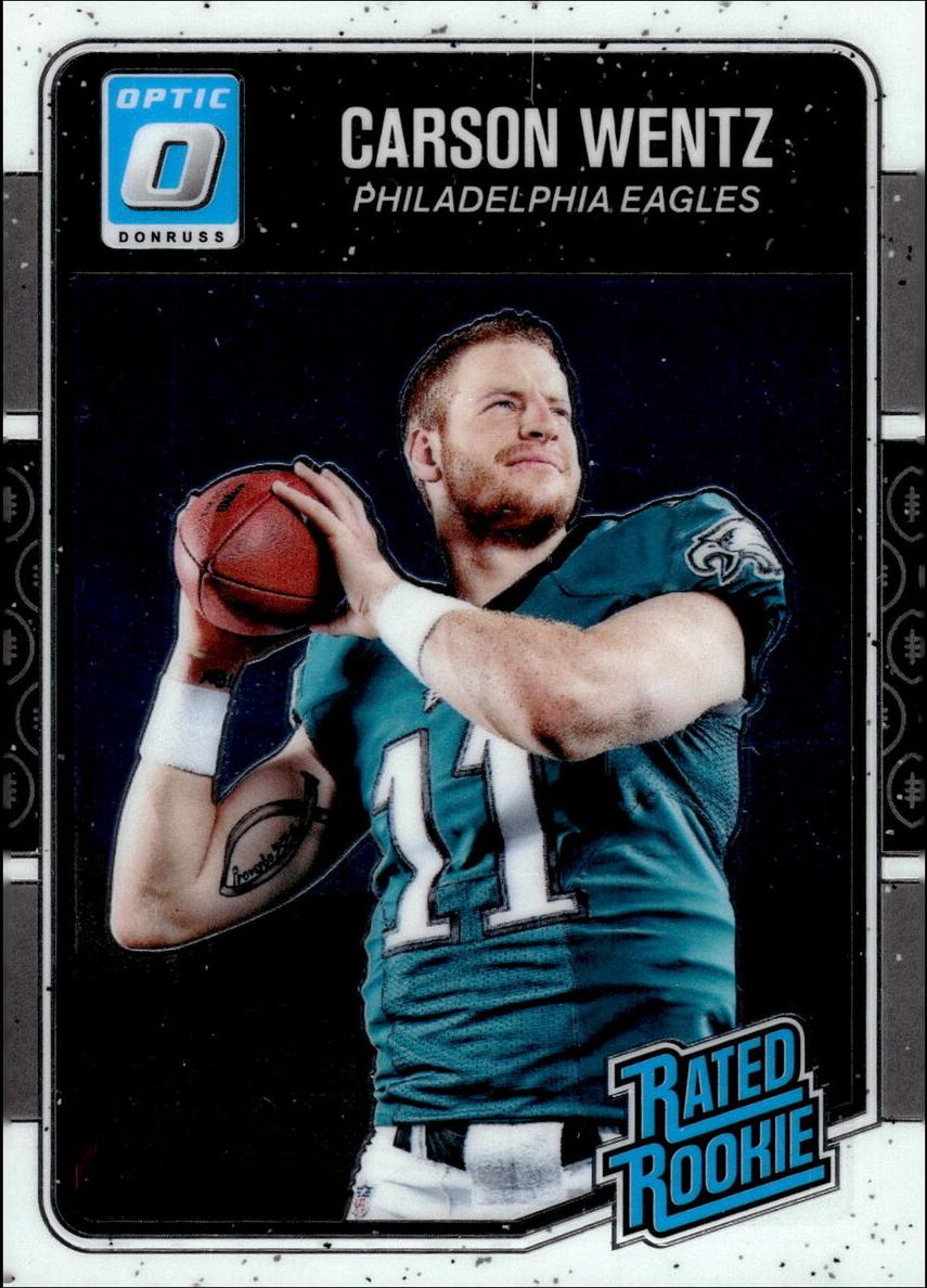 2016 Donruss Optic Football Carson Wentz #156 PSA 10