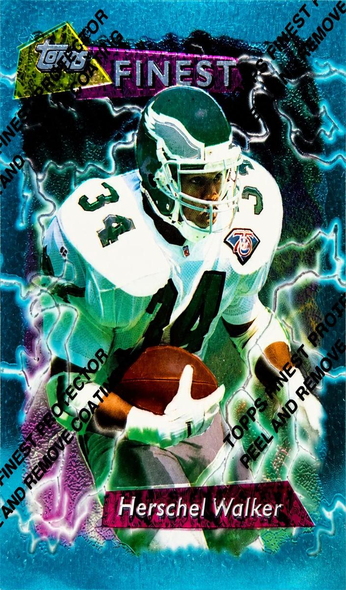 1995 Topps Finest Football Herschel Walker #106 PSA 7.5