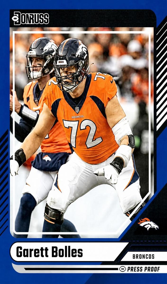 2024 Panini Donruss Football Press Proof Blue Garett Bolles #204