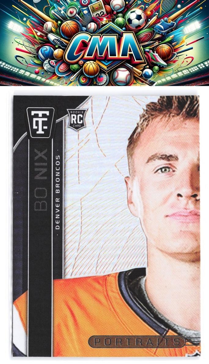 2024 Panini Totally Certified Football Bo Nix #2 PSA 8