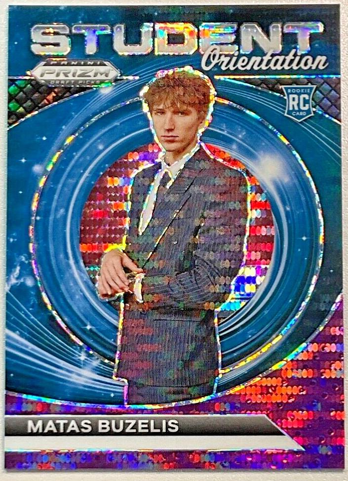 2024 Panini Prizm Draft Picks Basketball Purple Pulsar Matas Buzelis #9